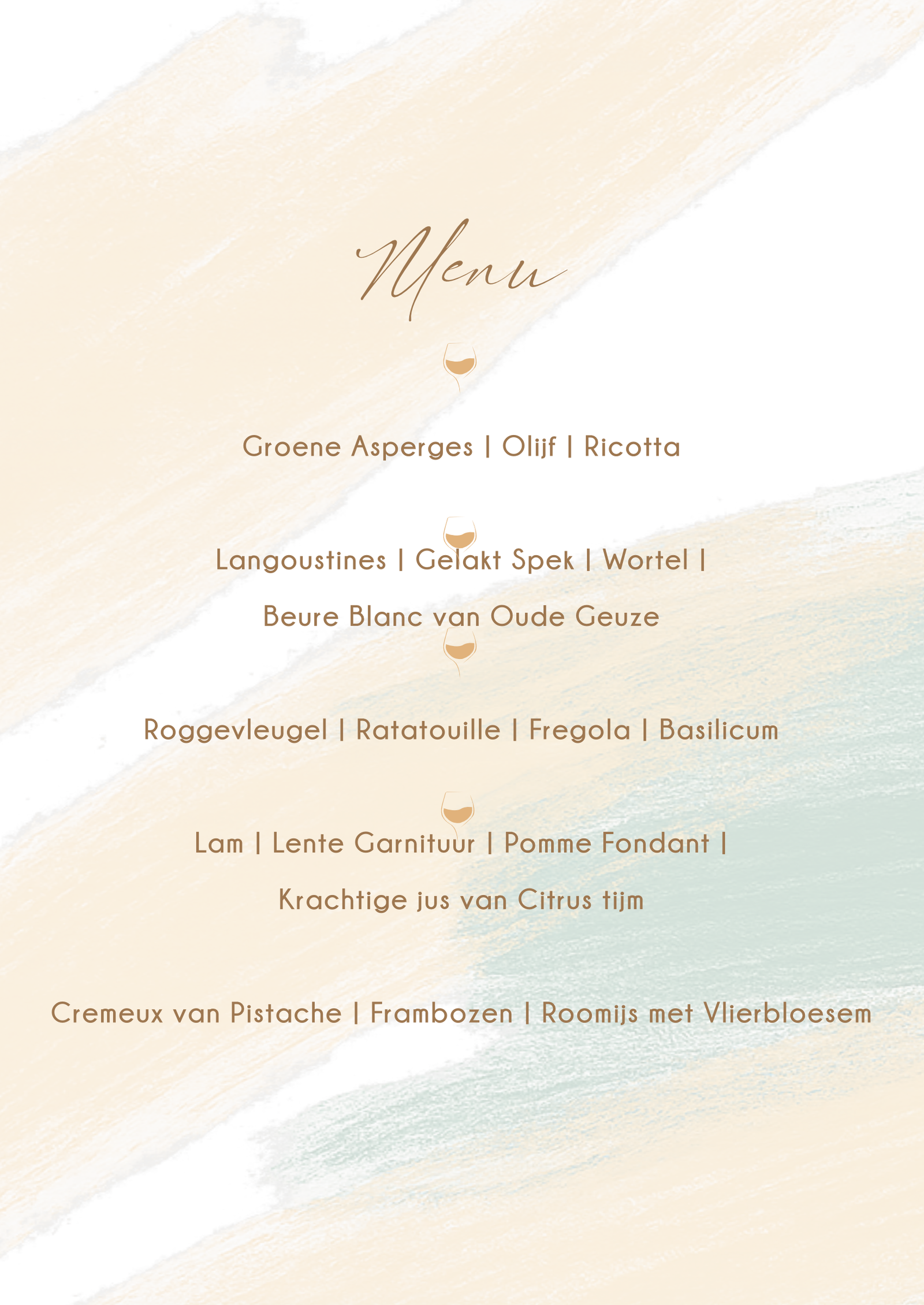 Taste Of Spring Menu